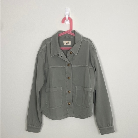 Marine Layer Freya Utility Jacket Women's XS Green Casual Fishermancore - Picture 1 of 8